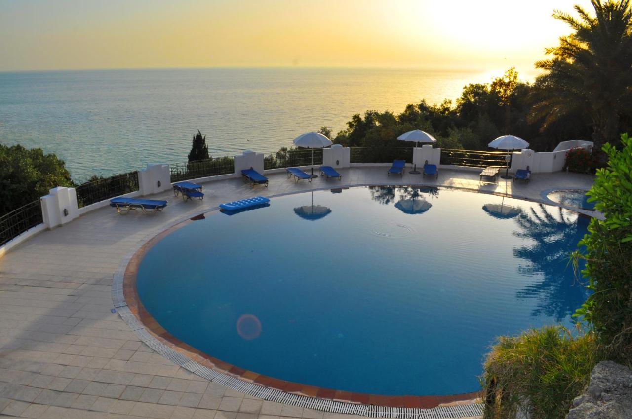 Holiday Apartments Maria With Pool And Panorama View - Agios Gordios Beach Eksteriør billede