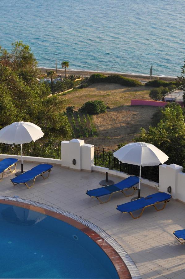 Holiday Apartments Maria With Pool And Panorama View - Agios Gordios Beach Eksteriør billede