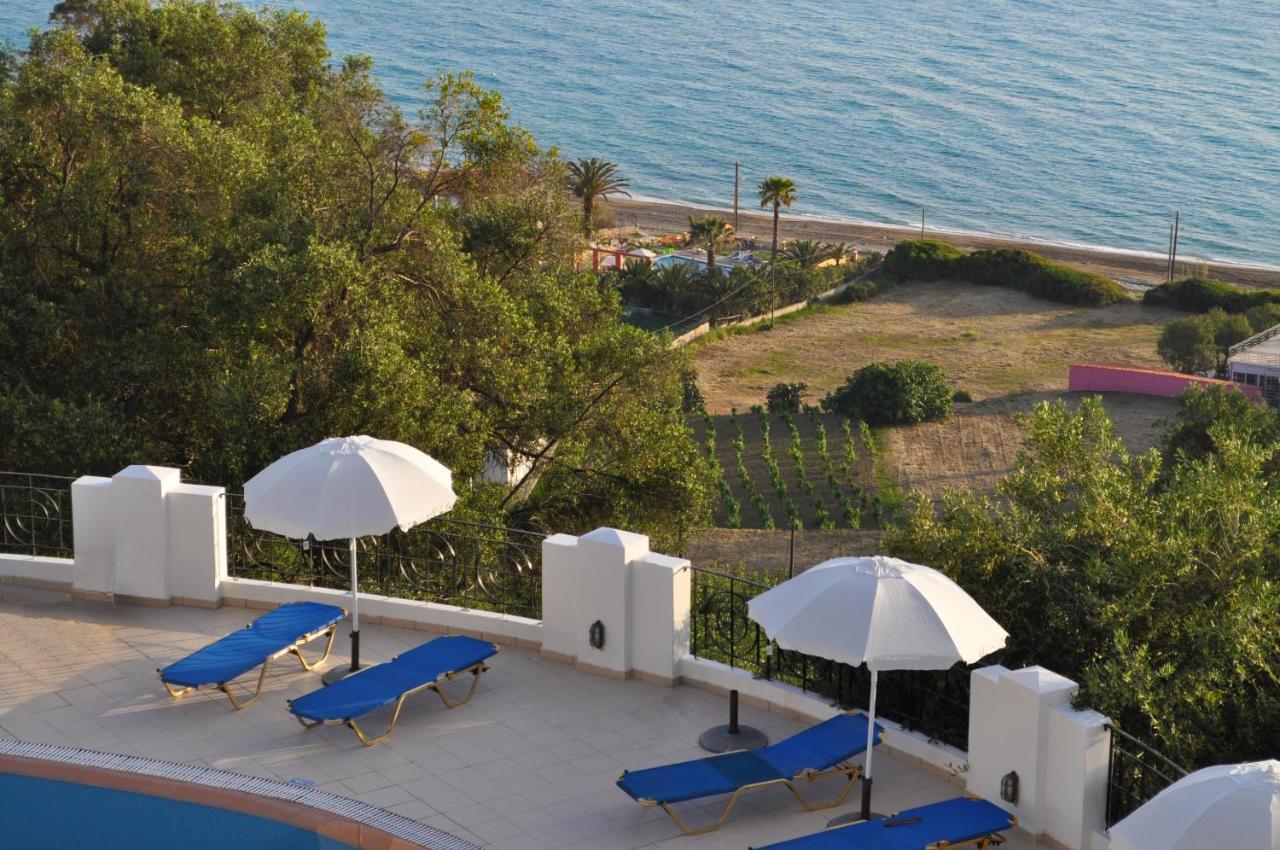 Holiday Apartments Maria With Pool And Panorama View - Agios Gordios Beach Eksteriør billede