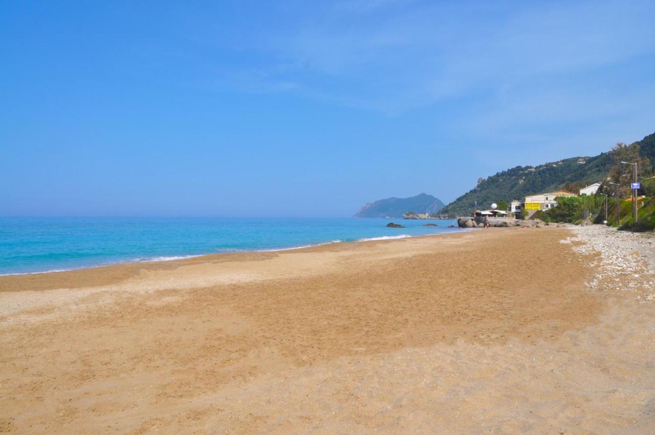 Holiday Apartments Maria With Pool And Panorama View - Agios Gordios Beach Eksteriør billede