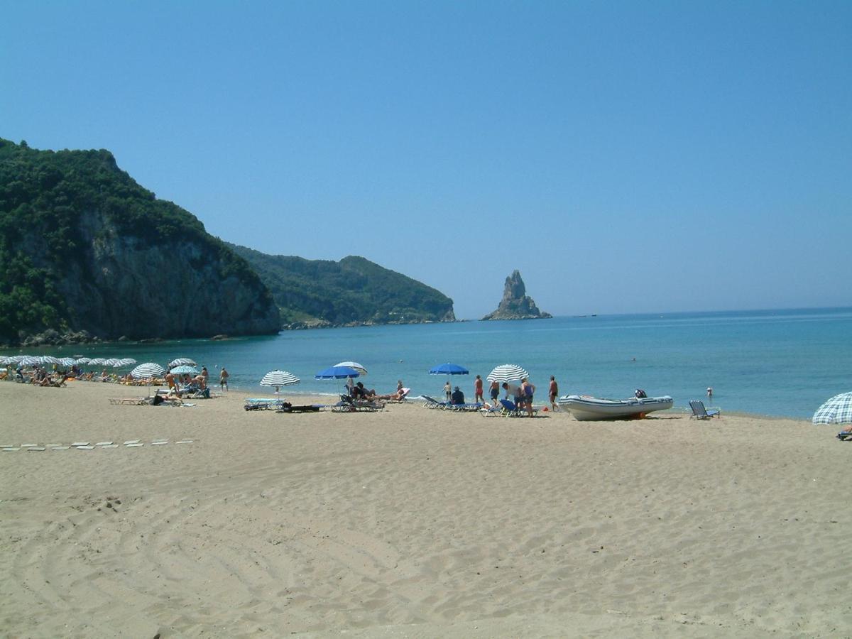 Holiday Apartments Maria With Pool And Panorama View - Agios Gordios Beach Eksteriør billede
